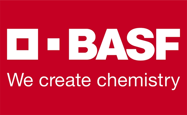 Red BASF logo