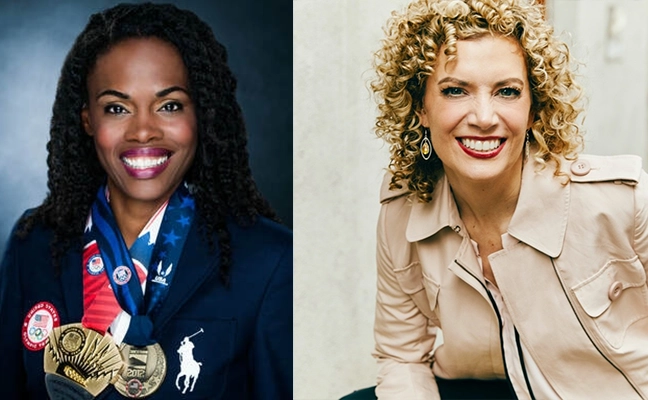 Chaunte Lowe and Elatia Abate